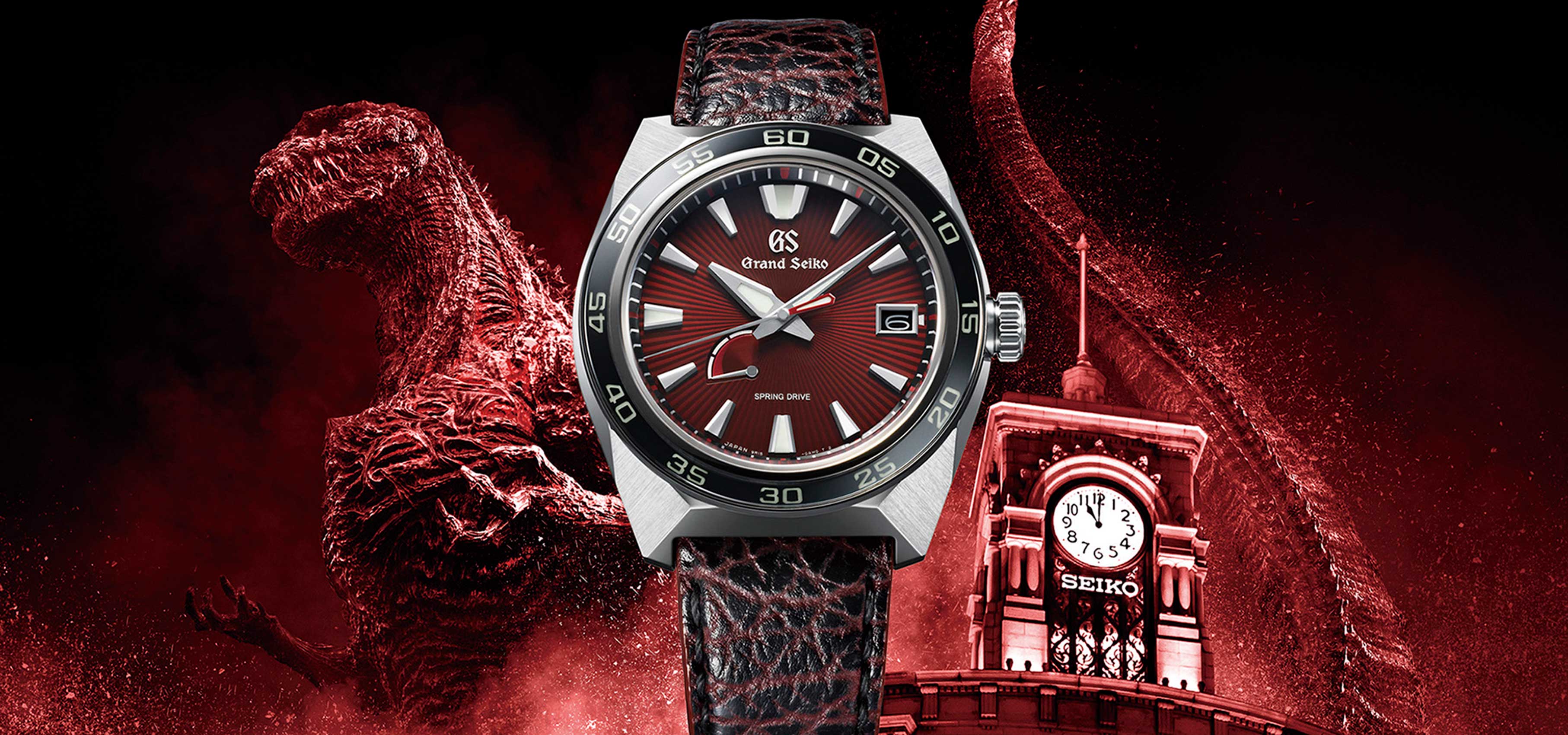 ゴジラ65周年とスプリングドライブ20周年を記念するコラボモデル｜GRAND SEIKO