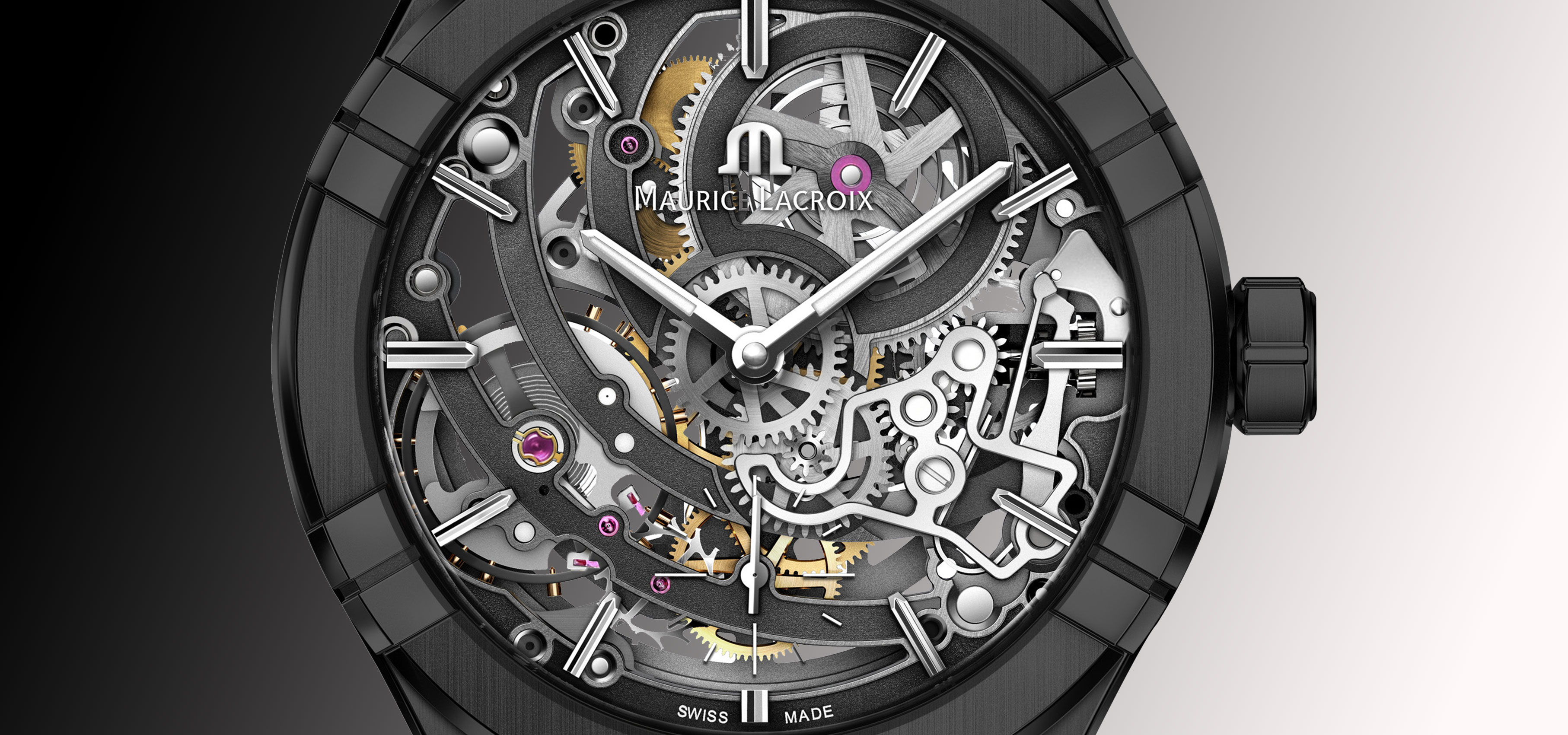 レッド・ドット・デザイン賞2019を受賞した「アイコン オートマティック スケルトン ブラック」｜MAURICE LACROIX