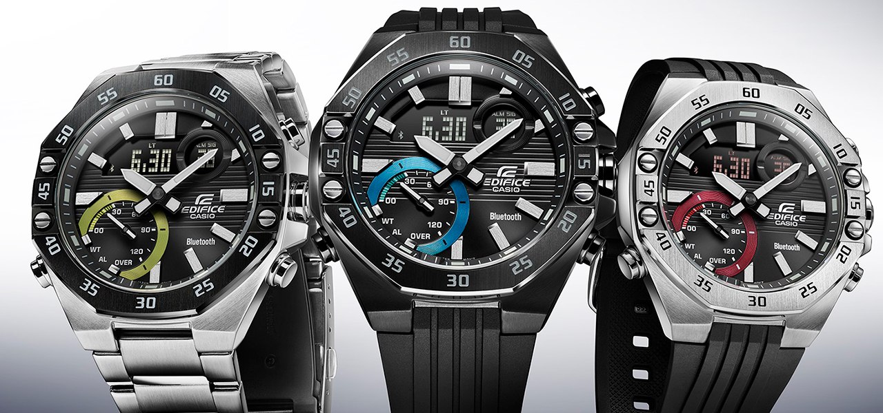 高機能メタルウオッチEDIFICEにモバイルリンクを搭載した新作5機種がリリース|CASIO