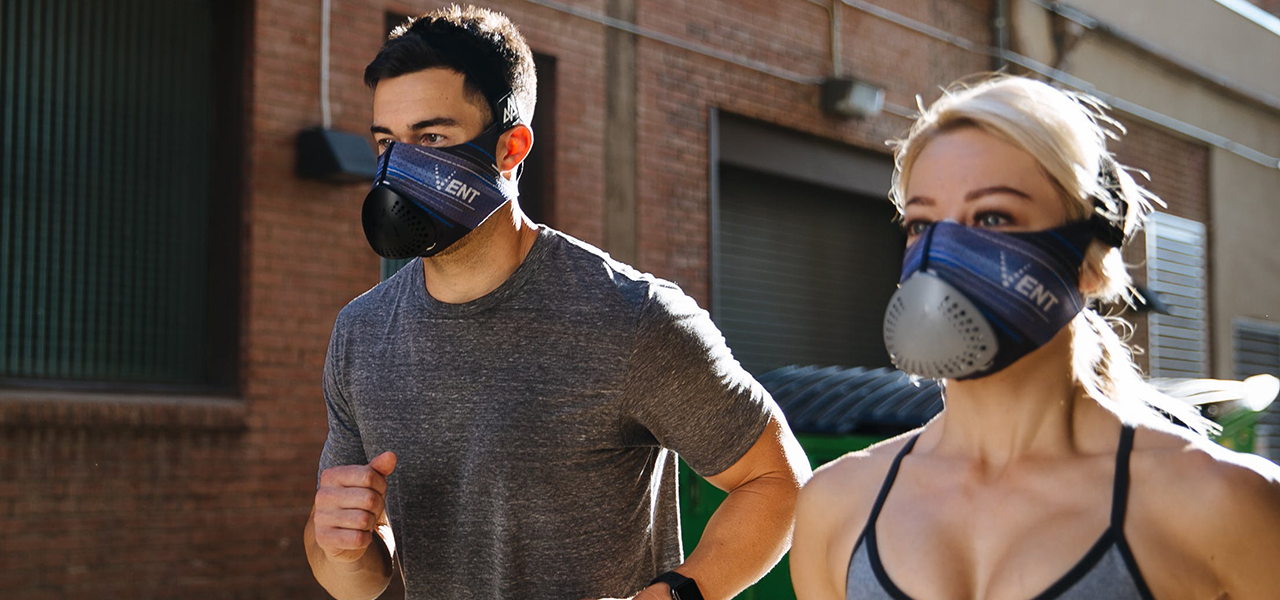 花粉やウイルスを防いで運動に集中！「トレーニングマスクVENT」｜TRAINING MASK