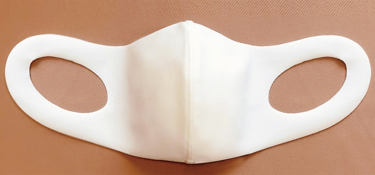 ストレッチパンツの素材を活用。「洗える超伸縮フィットマスク」｜TAKUMIBA