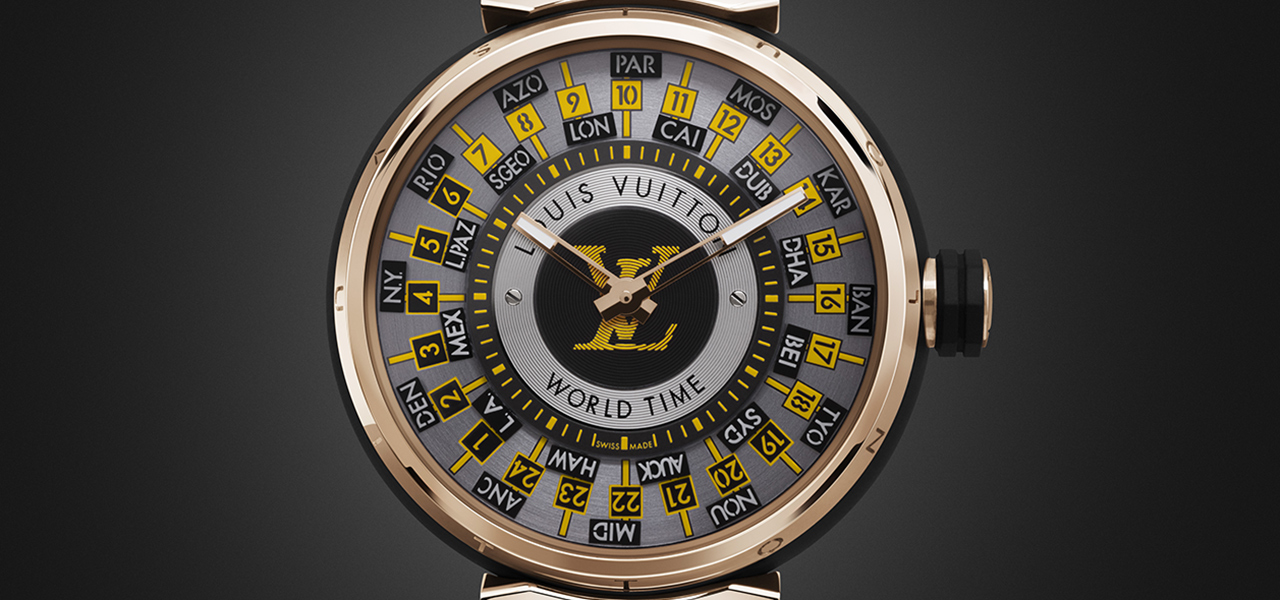 “旅の真髄”に捧げる新たなるオマージュ。「タンブール ワールドタイム ランウェイ ユニバーサル ジャーニー|LOUIS VUITTON