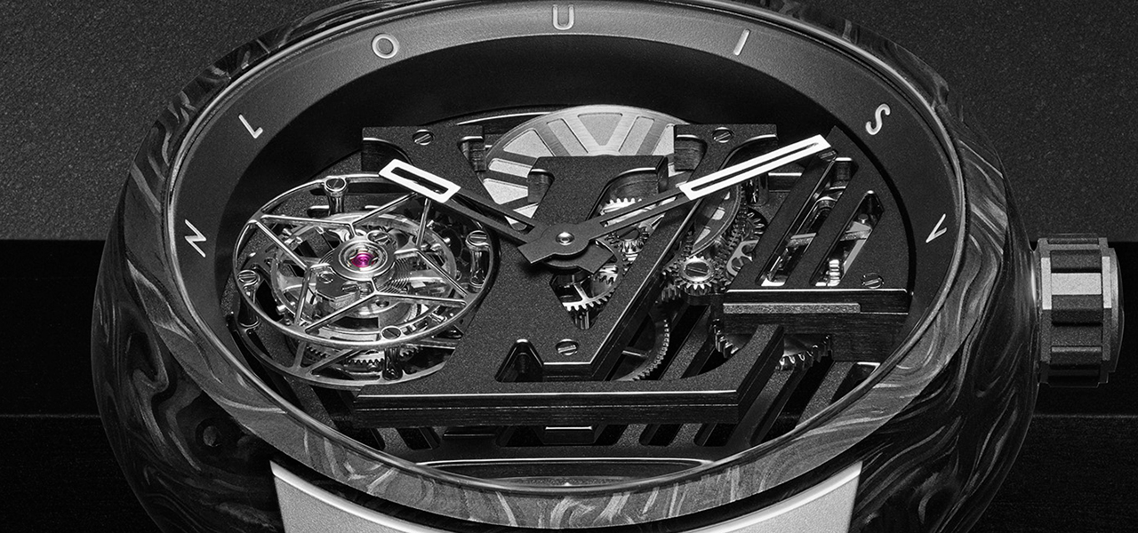 メゾンを象徴する「タンブール」を再解釈。「タンブール カーブ フライング トゥールビヨン ポワンソン・ド・ジュネーヴ」｜LOUIS VUITTON