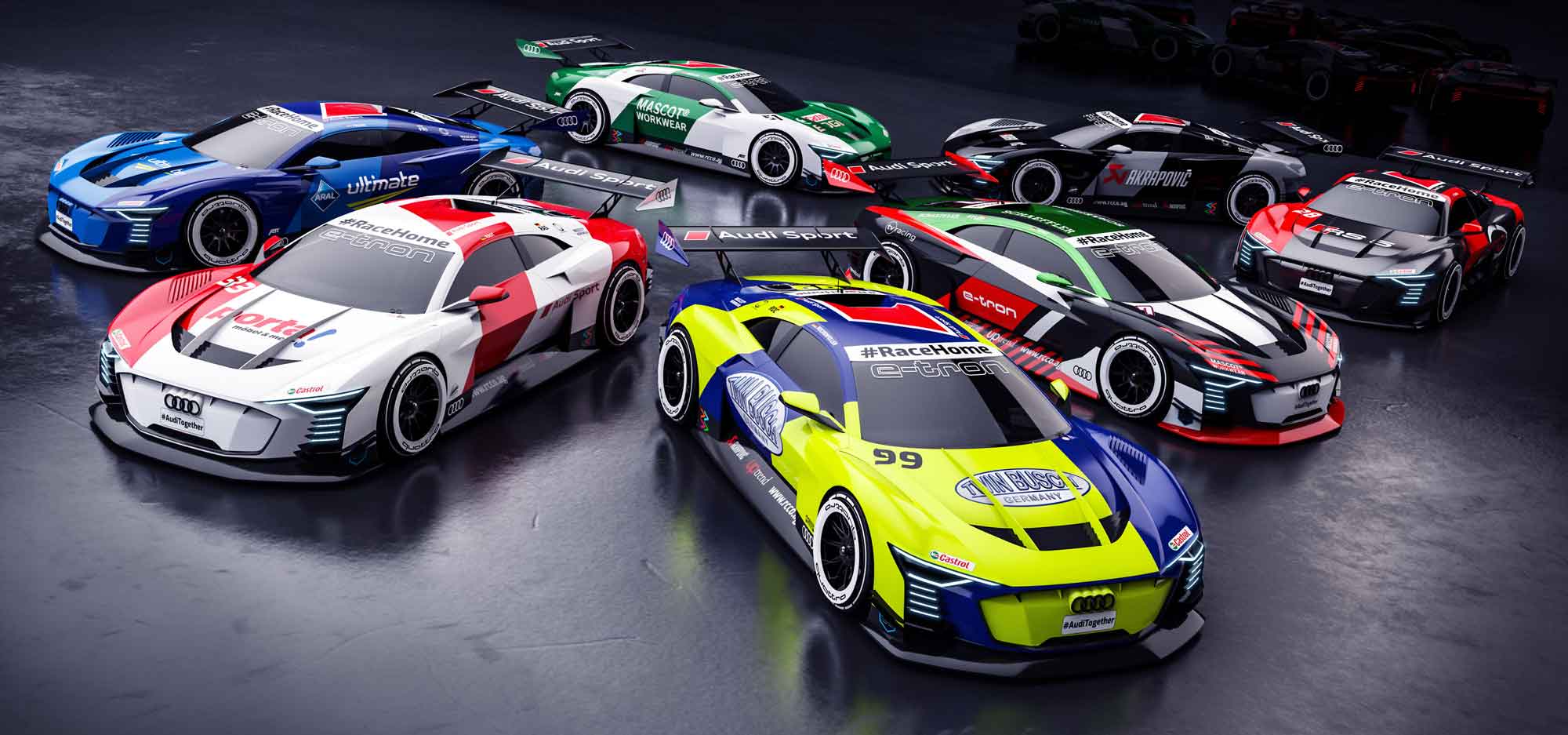 #RaceHomeで本物のレーシングドライバーがゲームのプロフェッショナルと対戦｜Audi