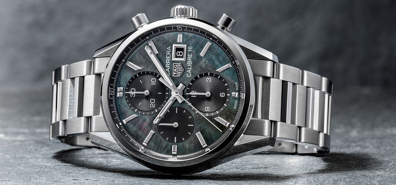 日本限定。ブラックMOPの「タグ・ホイヤー カレラ キャリバー16 クロノグラフ」｜TAG HEUER
