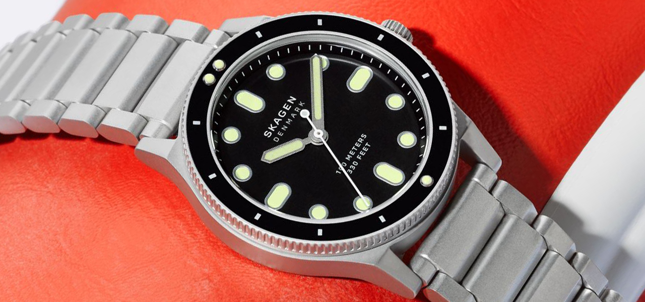 必要最低限というミニマリズムを貫いた、北欧デンマークのダイバーズデザインウオッチ｜SKAGEN