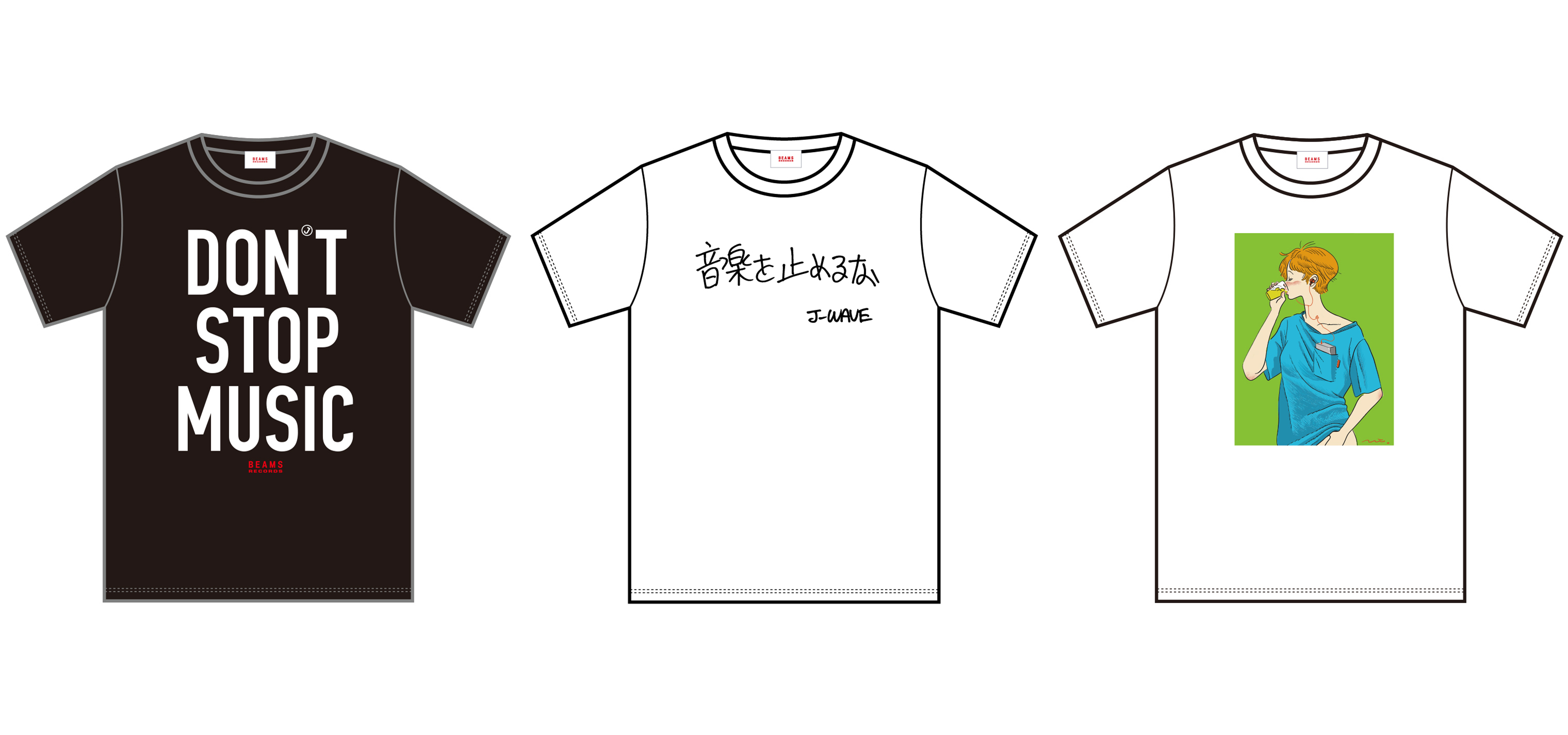 J-WAVE×BEAMS RECORDS Tシャツがライブハウスを救済する|BEAMS RECORDS