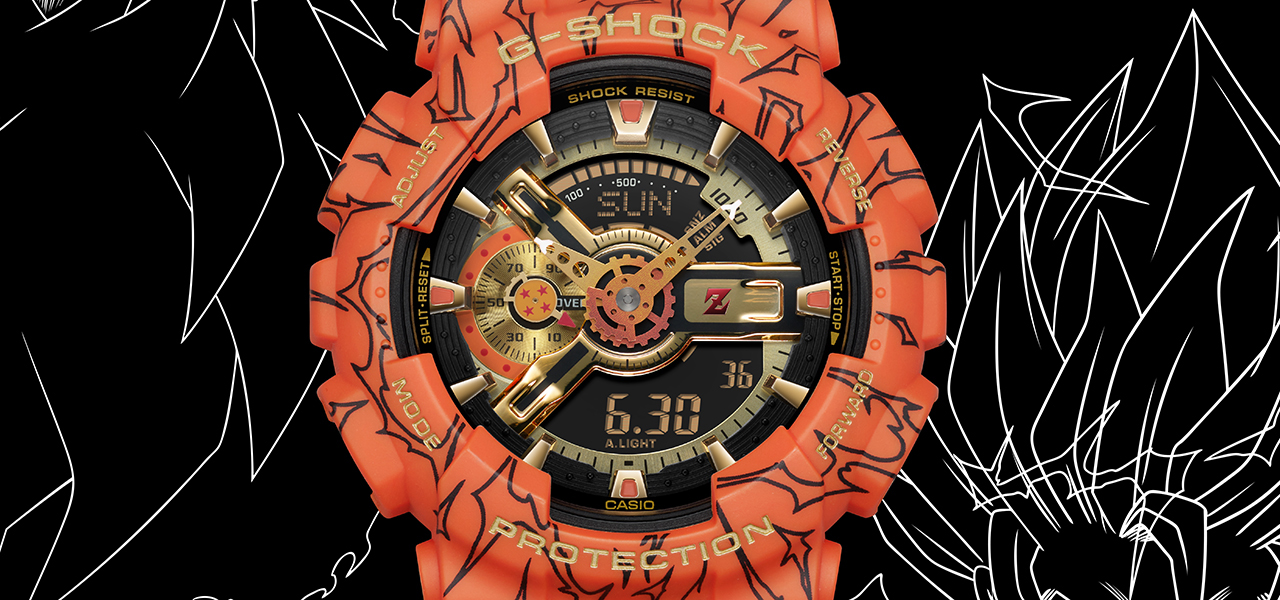 「DRAGON BALL」のグラフィックをデザインしたGショック特別モデル「GA-110JDB」｜G-SHOCK