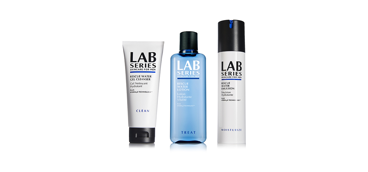 乾燥から男の肌を守るラボ シリーズの「ウオーター RE」シリーズ｜LAB SERIES