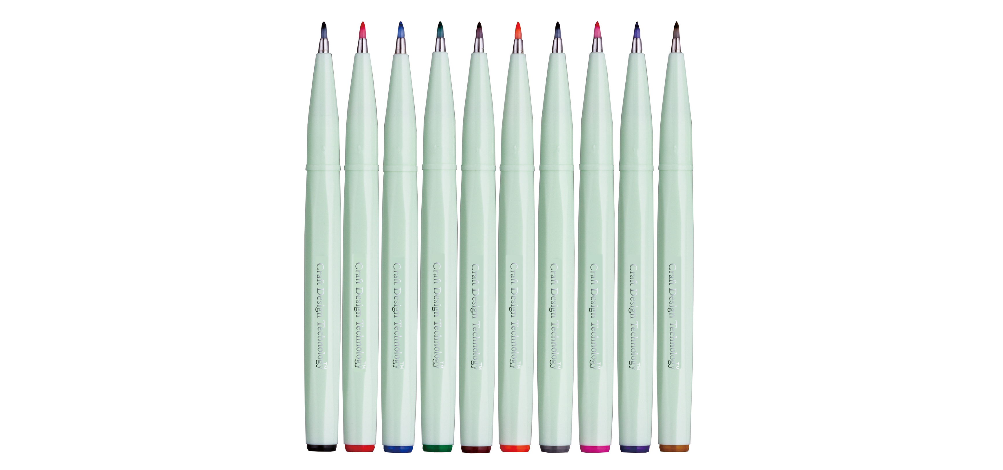 筆タッチサインペンに10色セットが誕生| Craft Design Technology