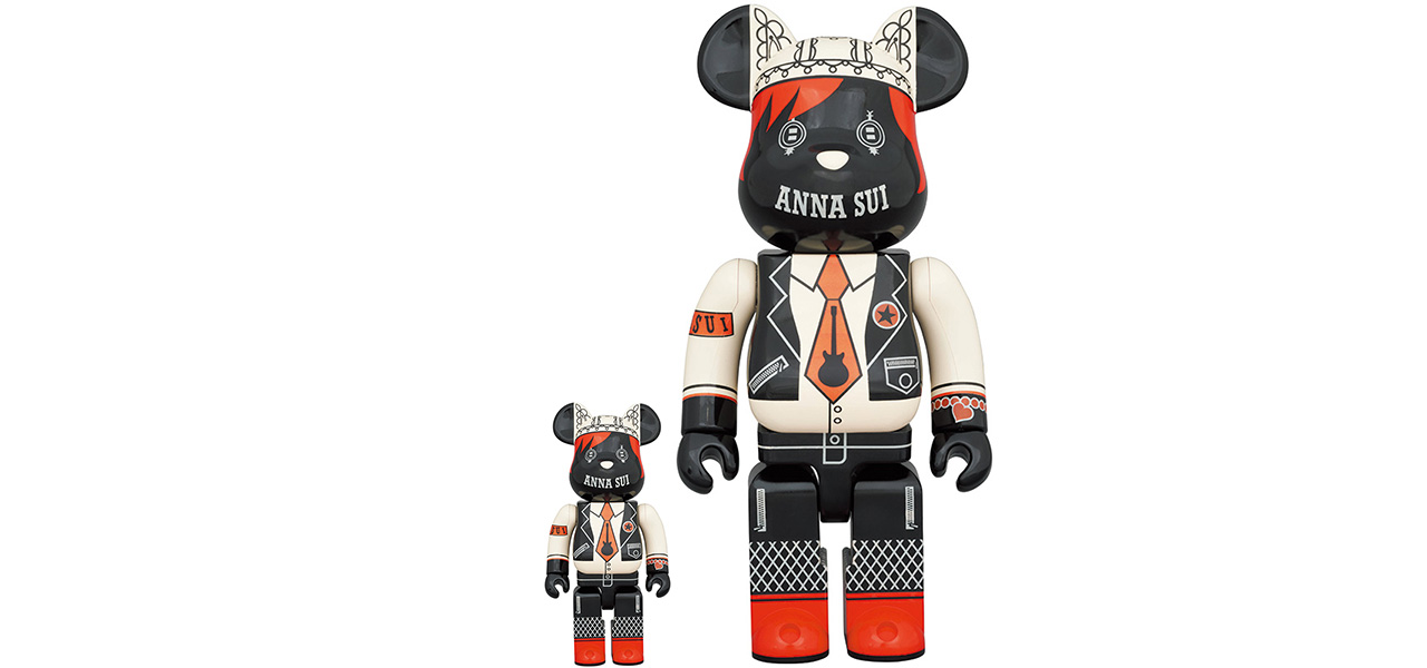BE@RBRICK ANNA SUI RED & BEIGE 400% / 1000%|MEDICOM TOY