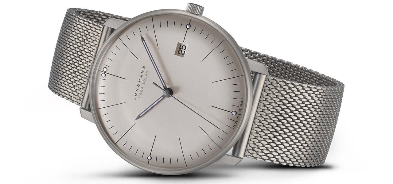 電波式ソーラー駆動による利便性を実現した「マックス・ビル メガ ソーラー」|JUNGHANS