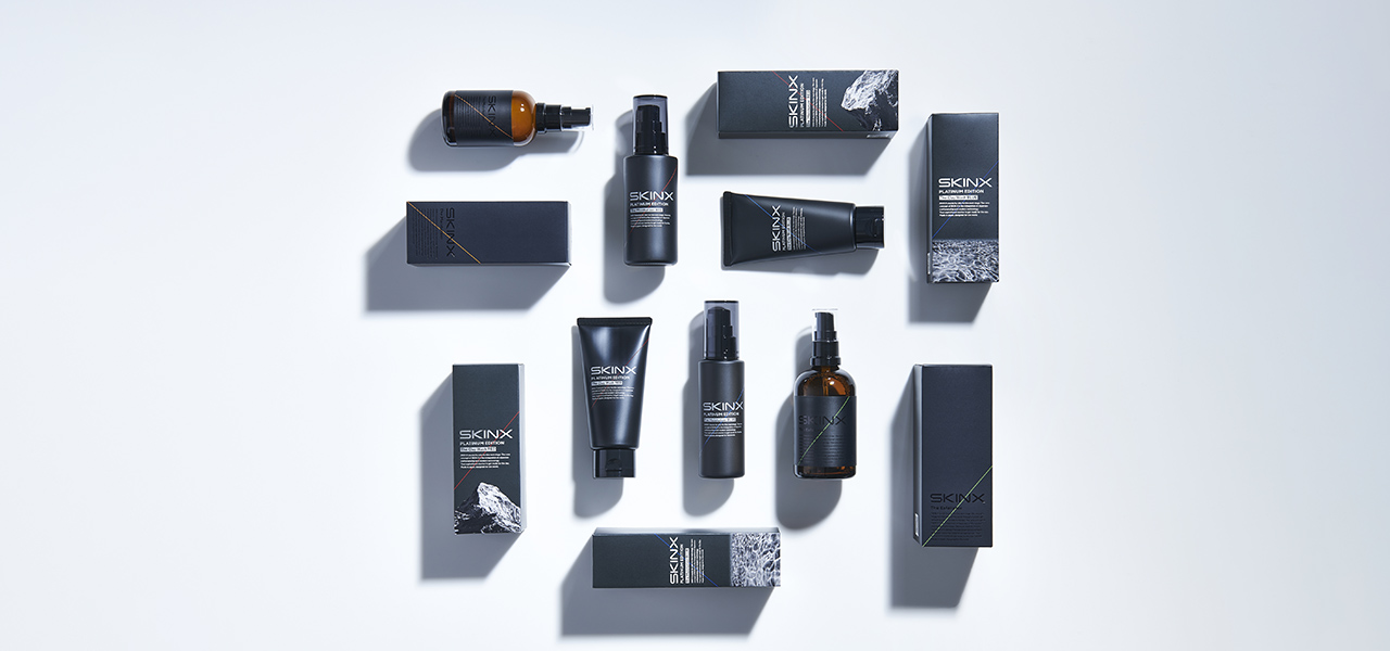 肌質に合わせて選べるメンズスキンケアシリーズ「SKIN X PLATINUM EDITION」|SKIN X