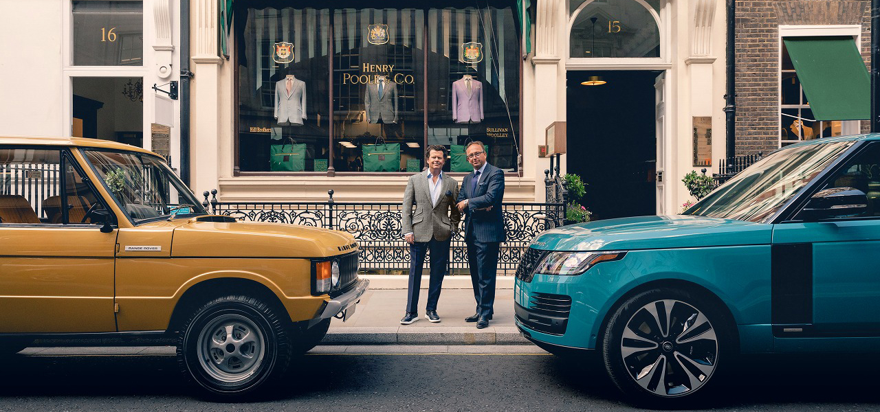 レンジローバーの50周年を記念し、サヴィル・ロウの老舗テーラーとファブリックを製作|Range Rover