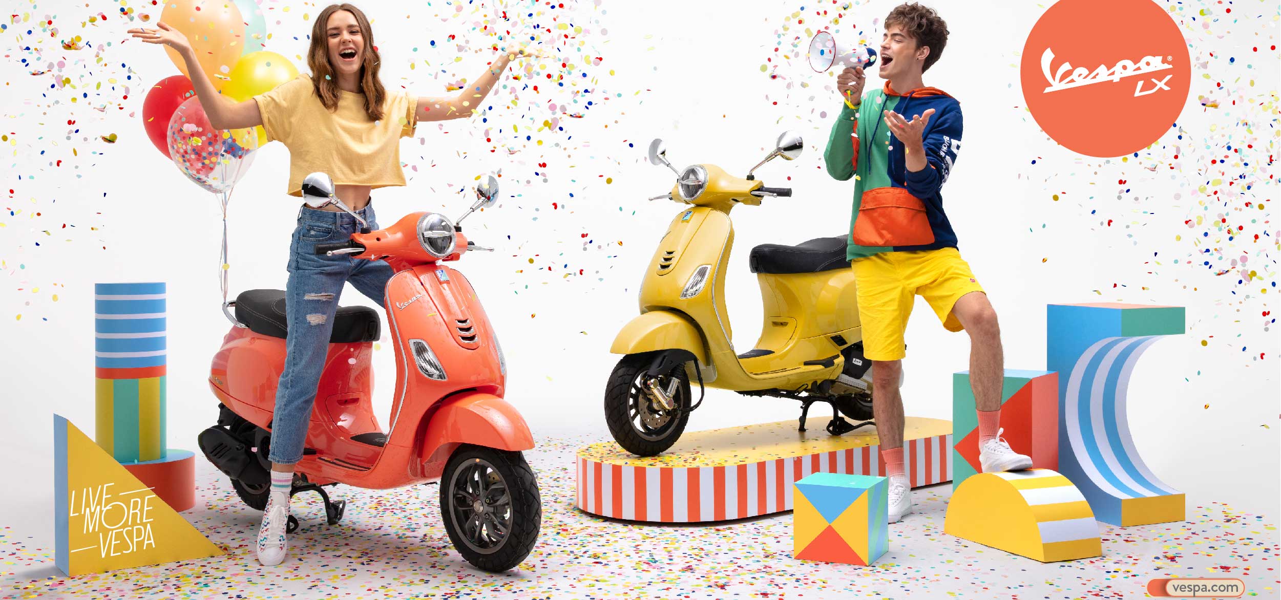 ベスパLX125 i-getに南国のサンゴをイメージした新色コーラルが追加｜Vespa