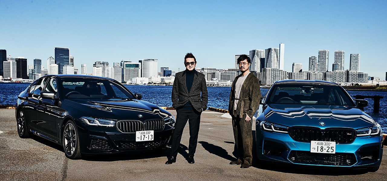 歌舞伎俳優 中村獅童×開化堂 八木隆裕が語る、BMW M5とM550i、似て非なる個性とパフォーマンス|BMW