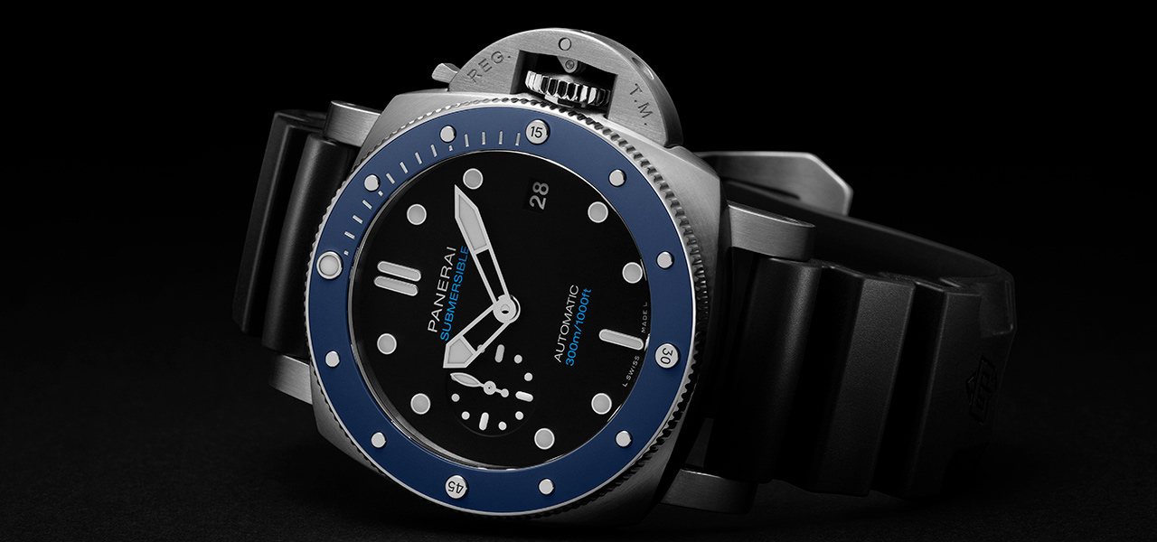 パネライのeコマースエクスクルーシブモデル「サブマーシブル アズーロ - 42mm」|PANERAI