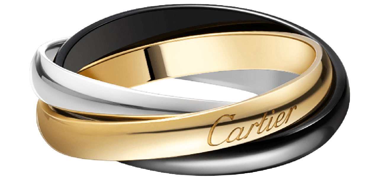 ブラックセラミックで個性を演出するホリデーシーズン限定「トリニティ ドゥ カルティエ リング」|CARTIER