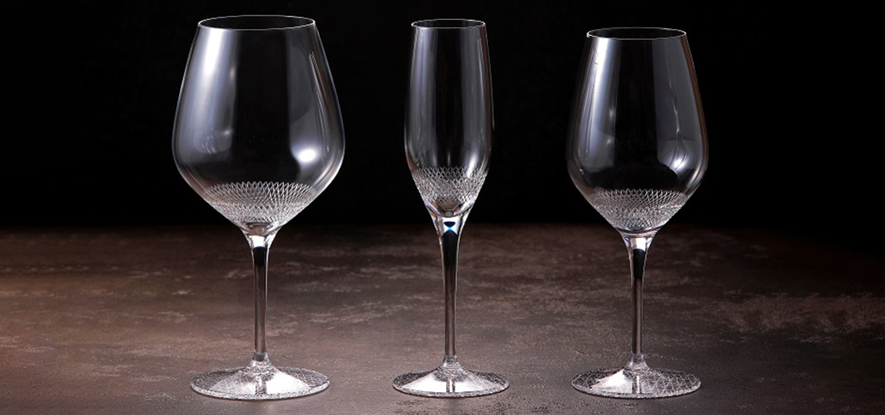 江戸切子による室町硝子工芸オリジナルワイングラス「SUI-REN(スイレン)」|MUROMACHI GLASS ART