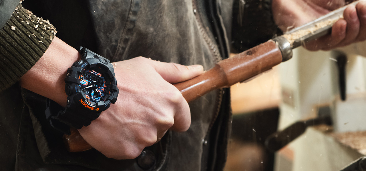 街に輝くネオンをイメージしたカラーリングに、迷彩柄を組み合わせた「シティ・カモフラージュ」シリーズ｜G-SHOCK