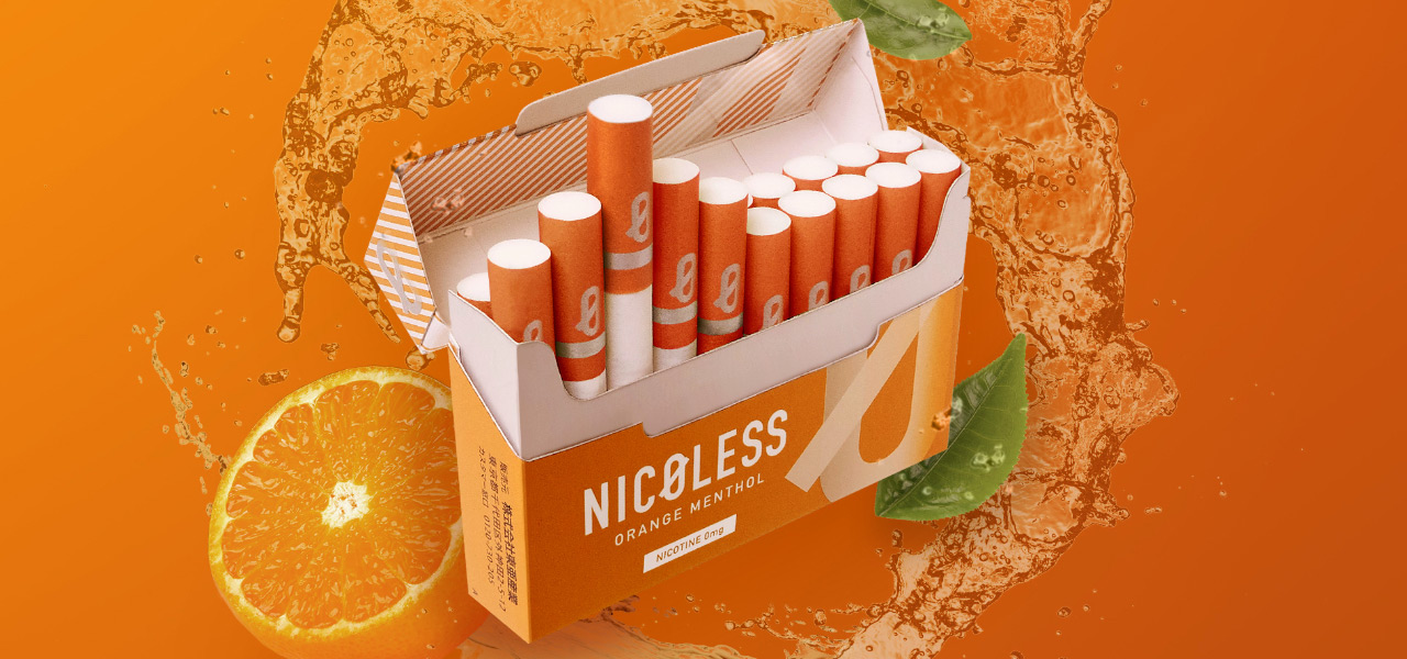 ニコチンゼロの「NICOLESS」で「オレンジメンソール」フレーバーが人気｜NICOLESS