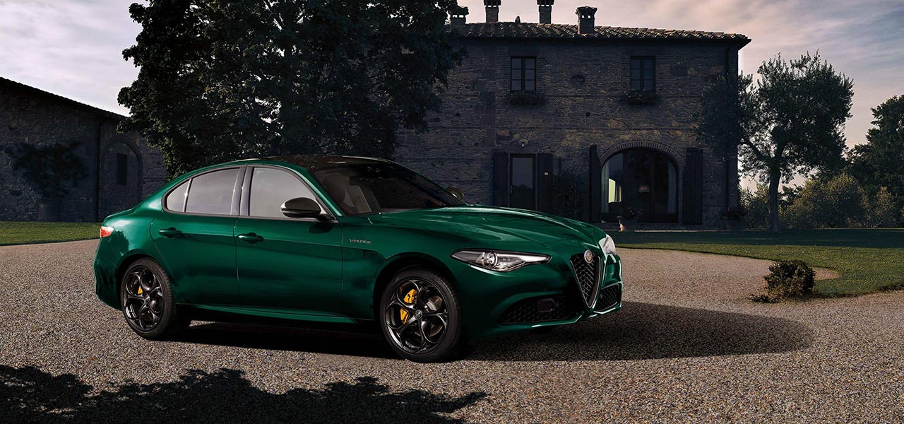 ヴィスコンティ家から着想を得たエレガントなグリーンを纏う、アルファロメオ ジュリアの限定車が登場｜Alfa Romeo