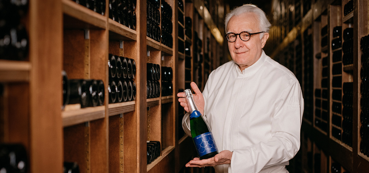 フレンチの巨匠、アラン・デュカス氏と共同開発したスパークリング日本酒｜Shichiken