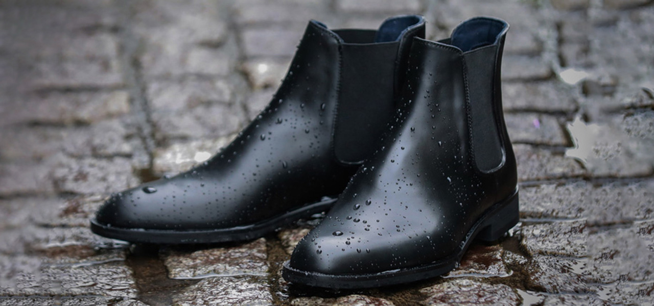 オンオフ兼用。サイドゴアタイプのレインシューズ「防水 誠十郎」｜SANYO YAMACHO