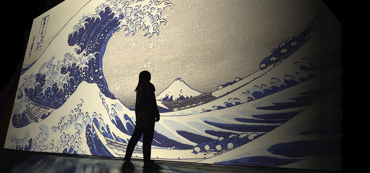 新感覚デジタルアート展『巨大映像で迫る五大絵師─北斎・広重・宗達・光琳・若冲の世界─』|ART