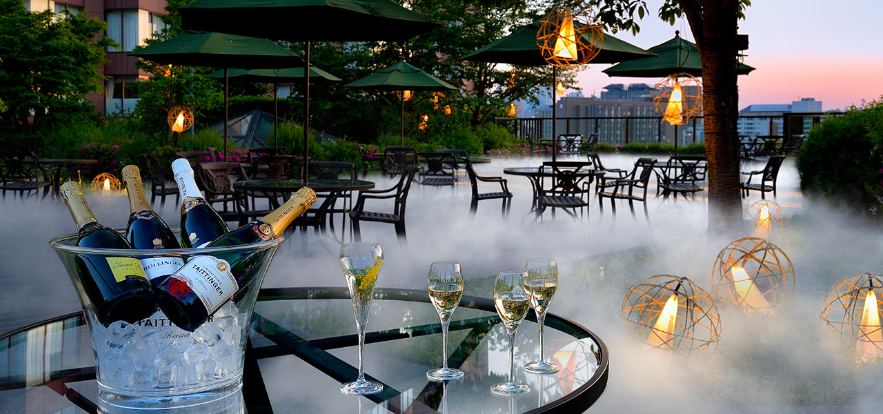 ホテル椿山荘東京で涼やかにシャンパンフリーフローを楽しむ「シャンパンガーデン2021」|EAT