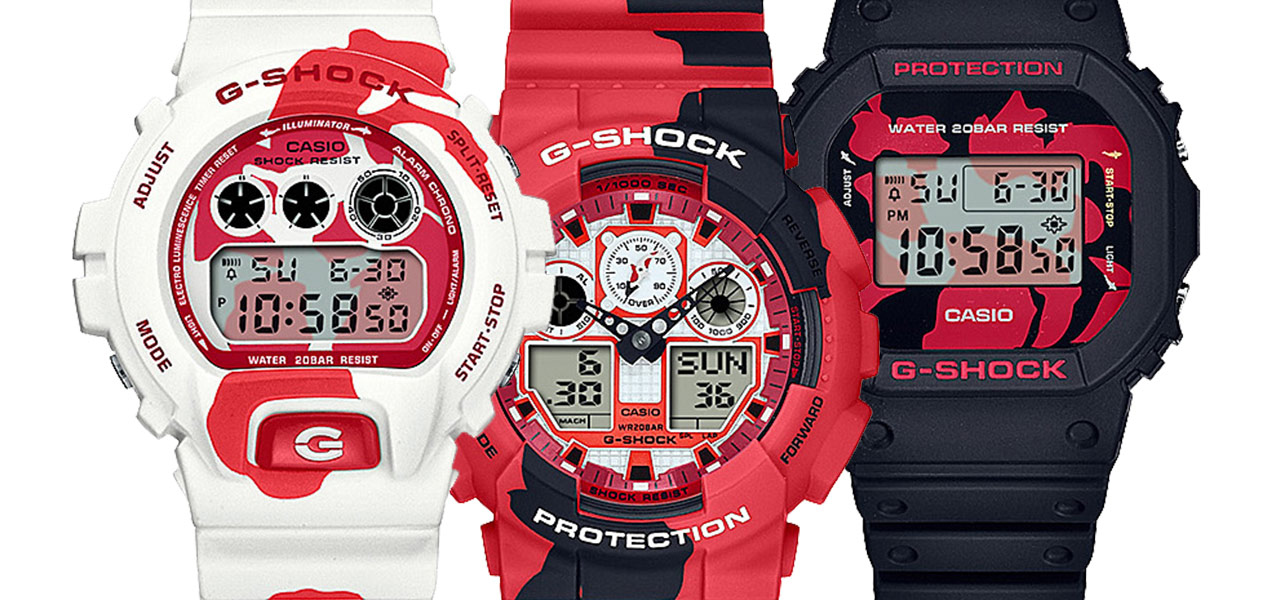 和柄“錦鯉”のテクスチャーを表現した新作3機種をリリース｜G-SHOCK