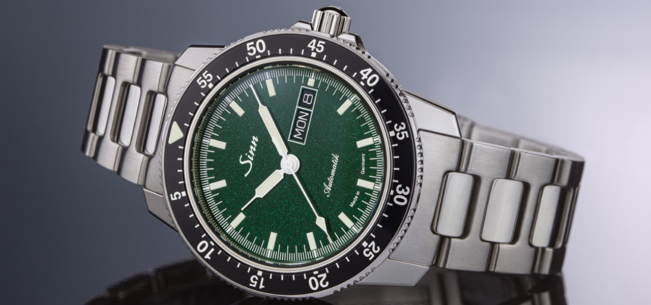 2021年新作。人気パイロットウオッチ「104」シリーズにメタリックグリーンダイアルが登場｜Sinn