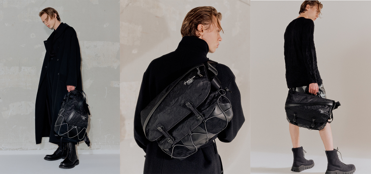 「ヨウジヤマモト」×「ポーター」第2弾は、“シワ”をデザインした高密度ナイロンツイル生地を採用｜YOHJI YAMAMOTO×PORTER