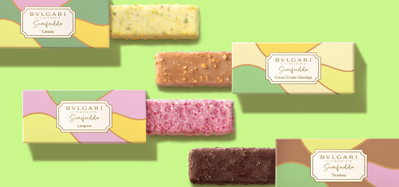 フレーバーはナッツやフルーツをふんだんに使用した4種類。イタリア生まれの新食感アイスデザート|BVLGARI IL CIOCCOLATO