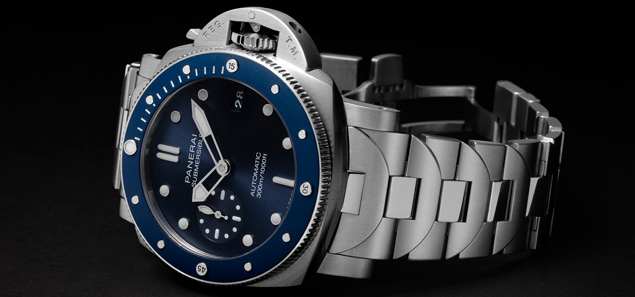 コレクション初のSS製ブレスレットを搭載した「サブマーシブル ブルーノッテ」｜PANERAI