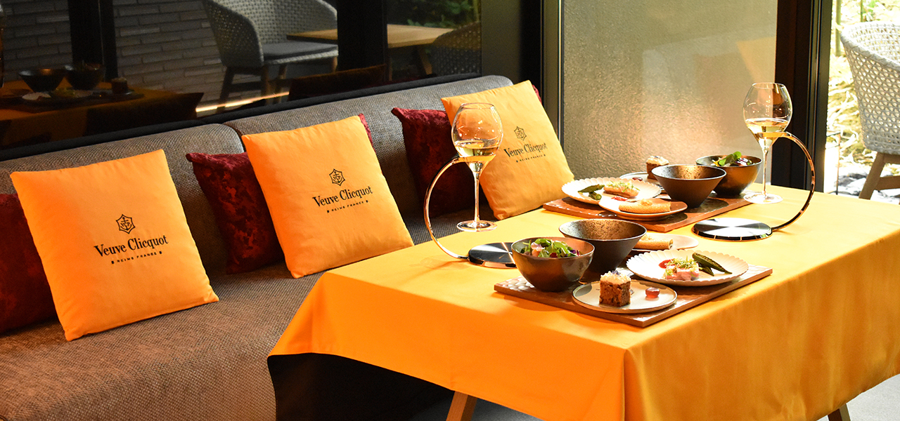 ヴーヴ・クリコとフレンチのマリアージュを、京都のエクスクルーシブなホテルで堪能｜VEUVE CLICQUOT