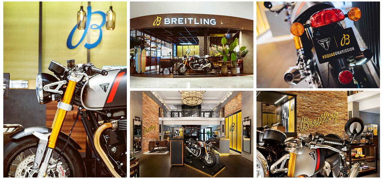 ブライトリングとトライアンフが、新たにパートナーシップを締結｜BREITLING