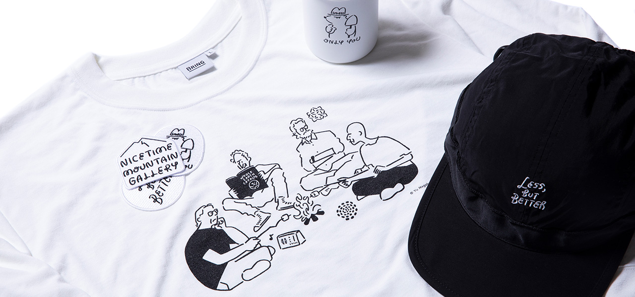 アーティスト・長場雄とのコラボレーションアイテムを発売|Nicetime Mountain Gallery