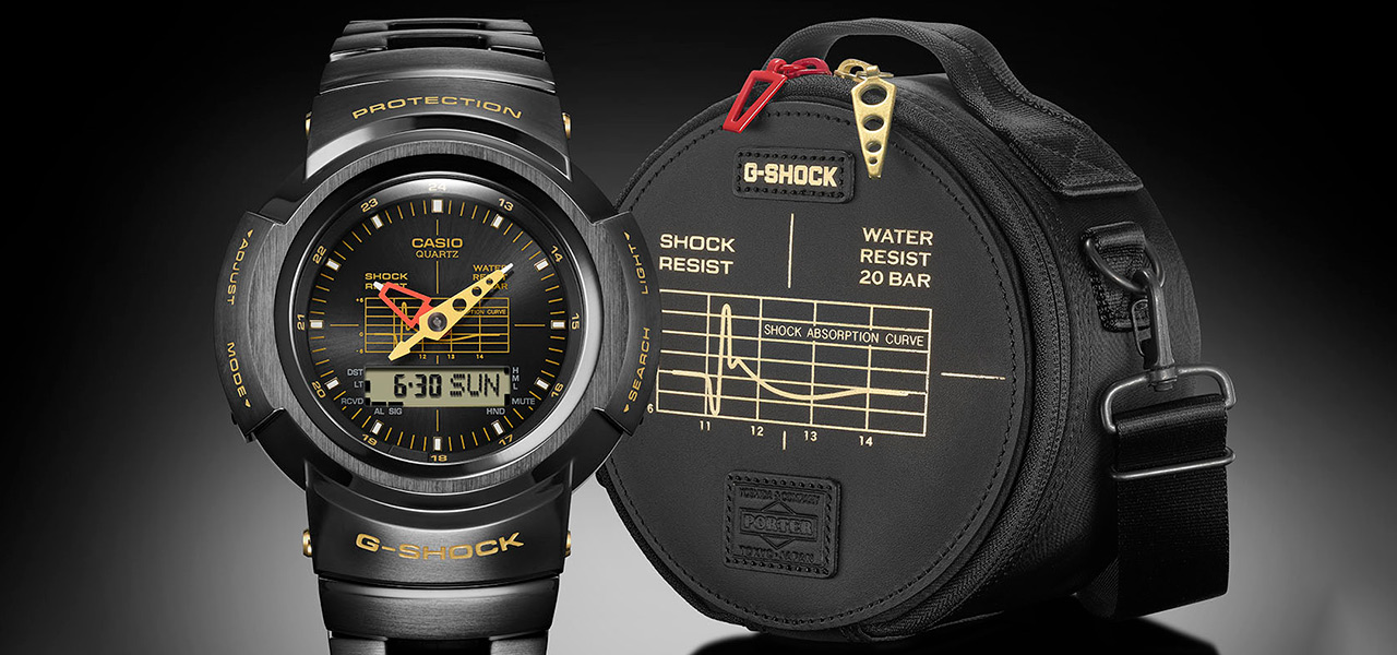 PORTERとG-SHOCKがコラボ! Gショックの原点“アナデジ”をフルメタル化|G-SHOCK