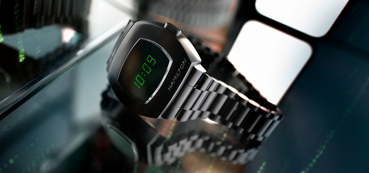 キーカラーのグリーンが特徴。「ハミルトン パルサー」が映画『マトリックス』と呼応して甦った！｜HAMILTON