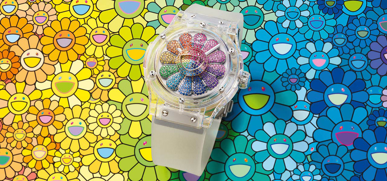 ウブロ×村上 隆コラボの真骨頂であるレインボーカラーの「お花」モチーフ！｜HUBLOT