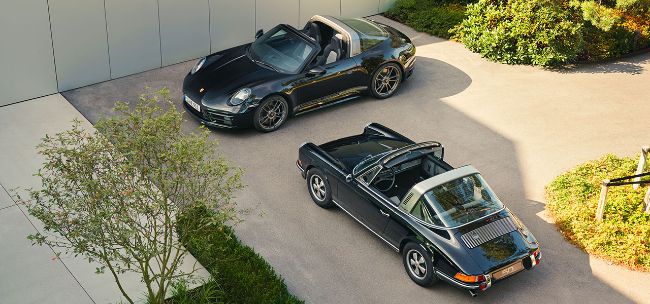 ポルシェデザインの50周年を祝う911タルガ4GTSの限定モデルが登場|Porsche