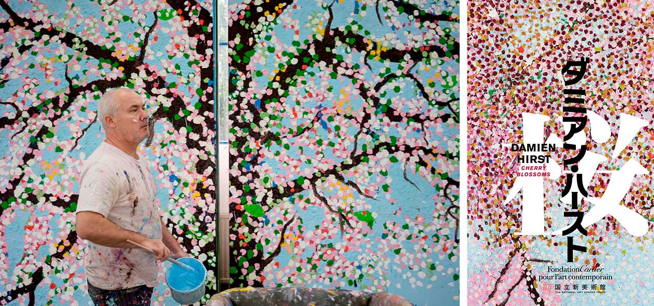  ポスト印象派、アクション・ペインティングを独自に解釈。桜をモチーフにしたダミアン・ハースト日本初の大規模個展｜ART