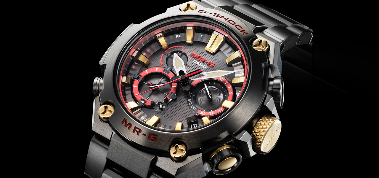 戦国武将の“赤備え”からインスピレーションを得て、強さと上質さを具現したMR-G新作3モデル|G-SHOCK