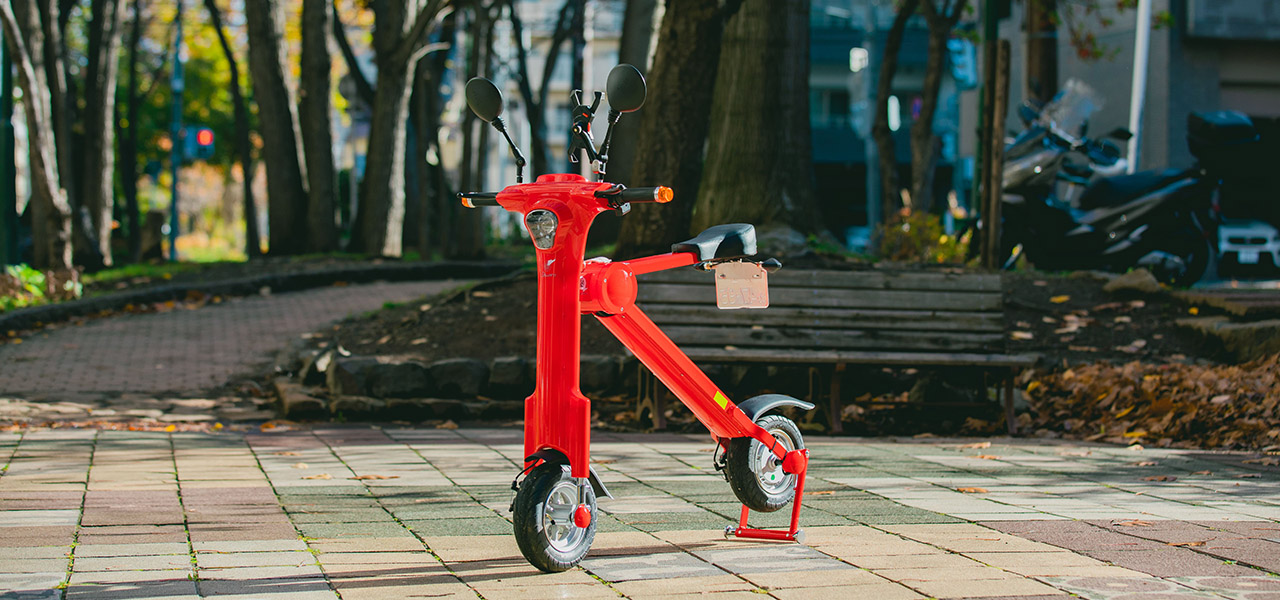 新しい生活様式に快適さを。折りたたみ電動バイクのシェアリングサービス、「Shaero」|LOUNGE