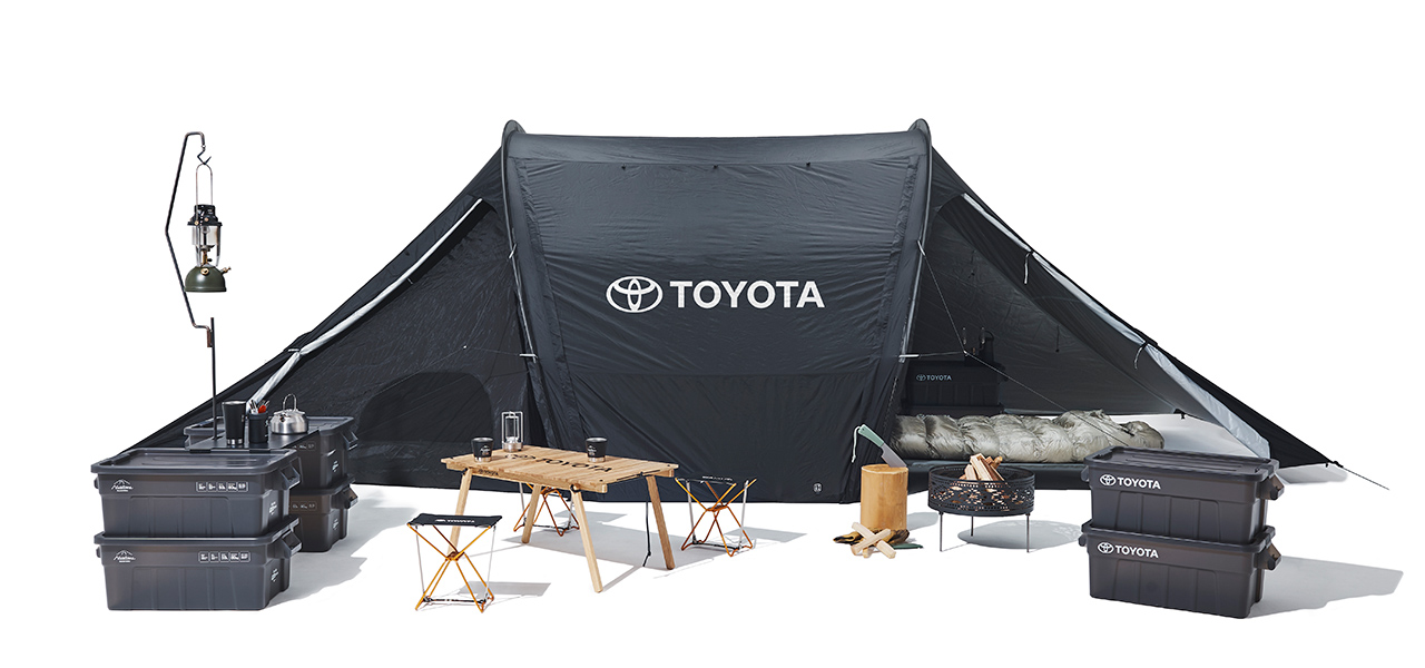 トヨタとコラボレーションしたキャンプギア。限定アイテムと共に知る車の新しい楽しみ方|Nicetime Mountain Gallery