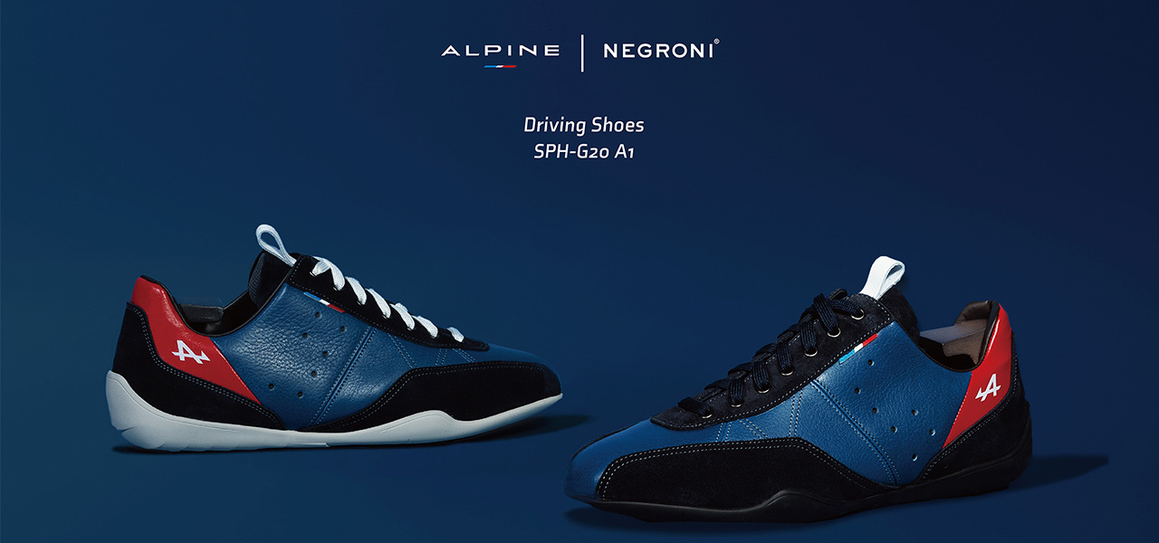 洗練されたデザインと機能性。両方を備えた日本オリジナルデザインのドライビングシューズが登場｜ALPINE×NEGRONI