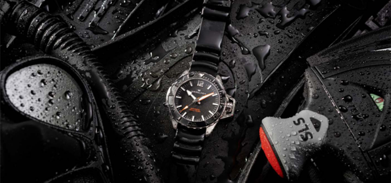 水中探検家のための精密ツール「カーキ ネイビー オープンウォーター オート」|HAMILTON