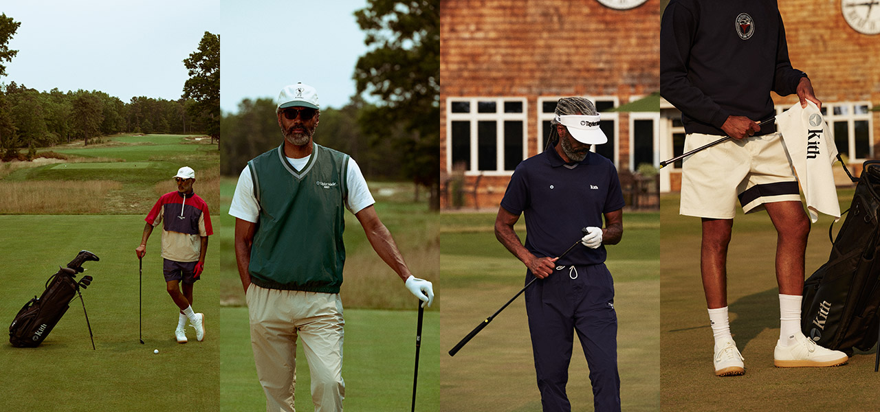 KithとTaylorMadeによるゴルフコレクションが登場。アパレルからゴルフクラブまで幅広いアイテムを展開｜Kith