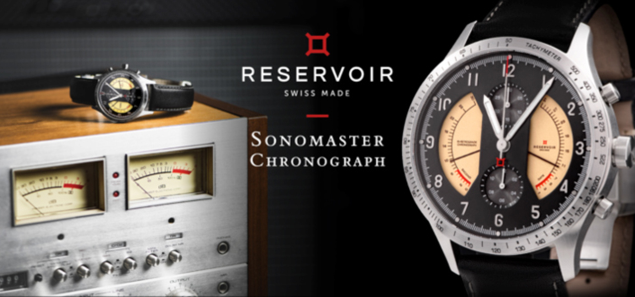 時計とオーディオ機器、異なる世界のデザインが融合。新作「ソノマスター クロノグラフ」|RESERVOIR